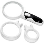 Adjustable Lens for Enhanced Reading & Inspection 3-in-1 2.5X, 5X, 16X