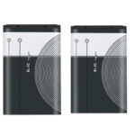 Pack Of 2 BL-5C Rechargeable Li-on Battery 1020Mah