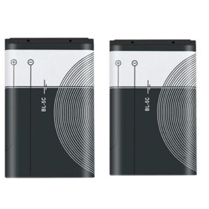 Pack Of 2 BL-5C Rechargeable Li-on Battery 1020Mah